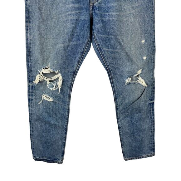 Levi's 501S Skinny Jeans in Old Hangouts Button Fly Denim Size 30 Distressed Mom - Picture 11 of 16